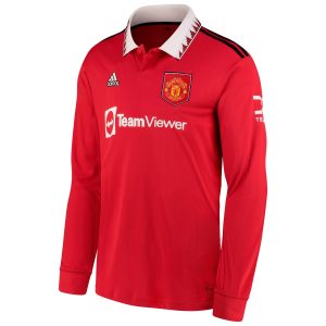 Lisandro Martínez Manchester United 2022/23 Home Long Sleeve Jersey - Red