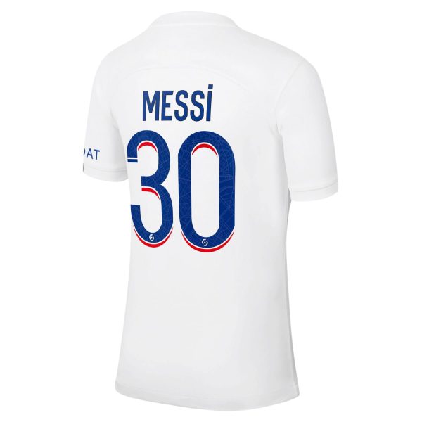 Lionel Messi Paris Saint-Germain 2022/23 Third Breathe Player Jersey - White