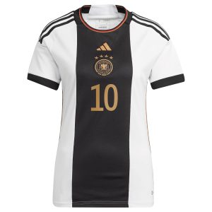 Serge Gnabry Germany National Team Women's 2022/23 Home Player Jersey - White