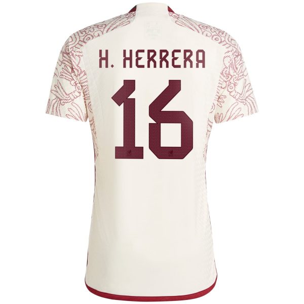 Héctor Herrera Mexico National Team 2022/23 Away Authentic Player Jersey - White