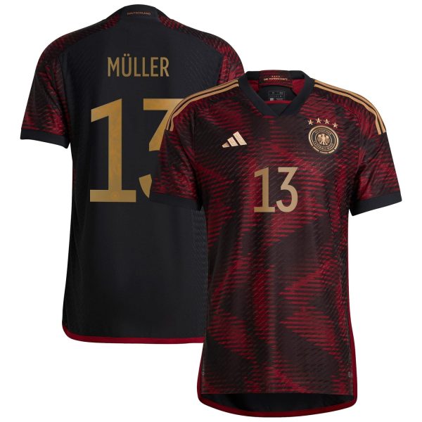 Thomas Müller Germany National Team 2022/23 Away Authentic Player Jersey - Black