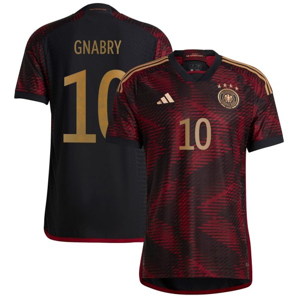 Serge Gnabry Germany National Team 2022/23 Away Authentic Player Jersey - Black