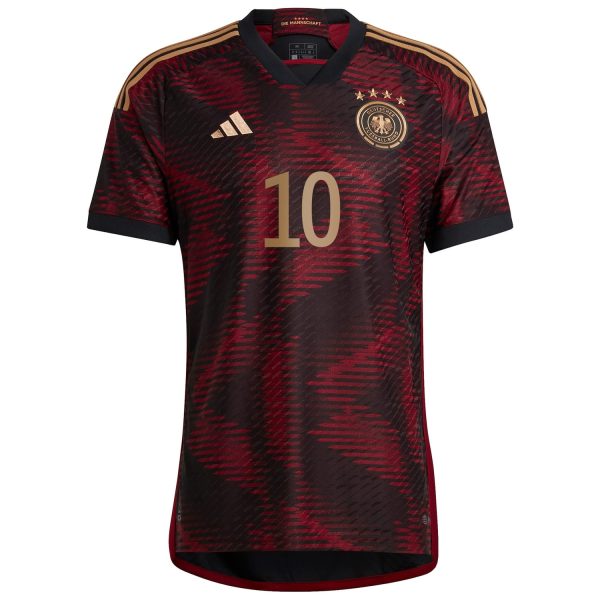 Serge Gnabry Germany National Team 2022/23 Away Authentic Player Jersey - Black