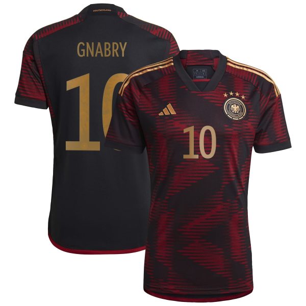 Serge Gnabry Germany National Team 2022/23 Away Player Jersey - Black