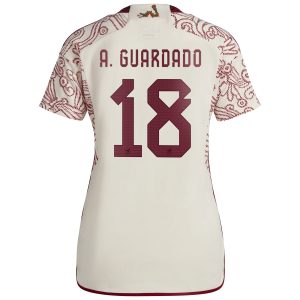 Andres Guardado Mexico National Team Women's 2022/23 Away Player Jersey - White