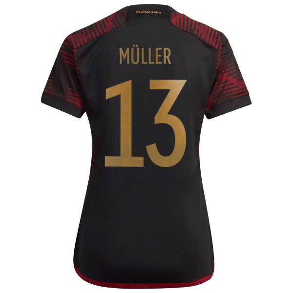 Thomas Müller Germany National Team Women's 2022/23 Away Player Jersey - Black