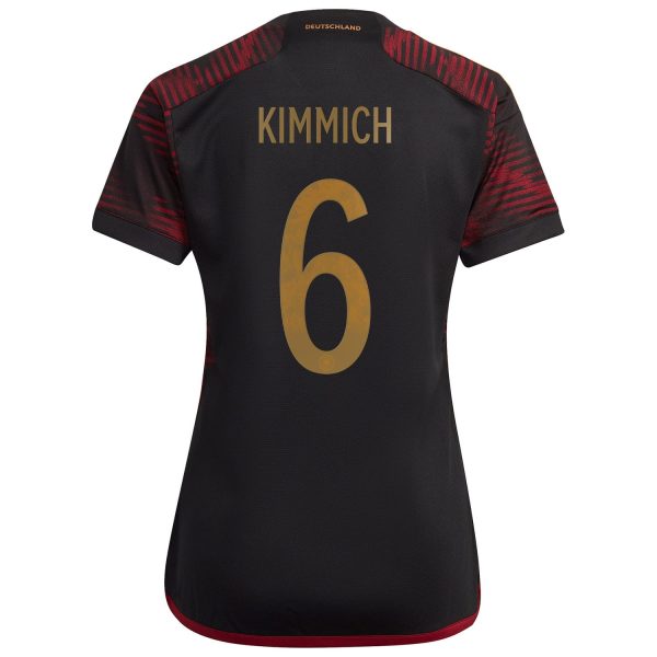Joshua Kimmich Germany National Team Women's 2022/23 Away Player Jersey - Black