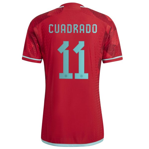 Juan Cuadrado Colombia National Team 2022/23 Away Authentic Player Jersey - Red