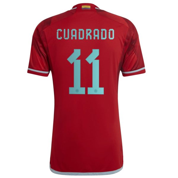 Juan Cuadrado Colombia National Team 2022/23 Away Player Jersey - Red