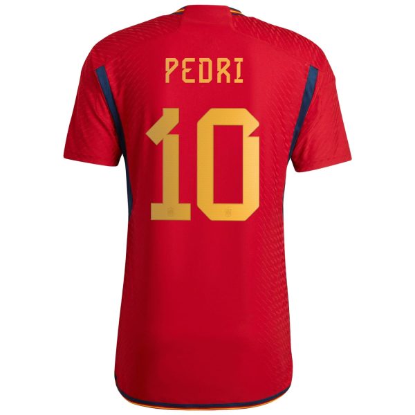 Pedri Spain National Team 2022/23 Home Authentic Player Jersey - Red