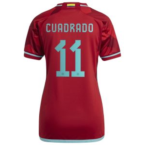 Juan Cuadrado Colombia National Team Women's 2022/23 Away Player Jersey - Red