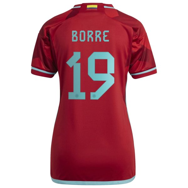 Rafael Borré Colombia National Team Women's 2022/23 Away Player Jersey - Red