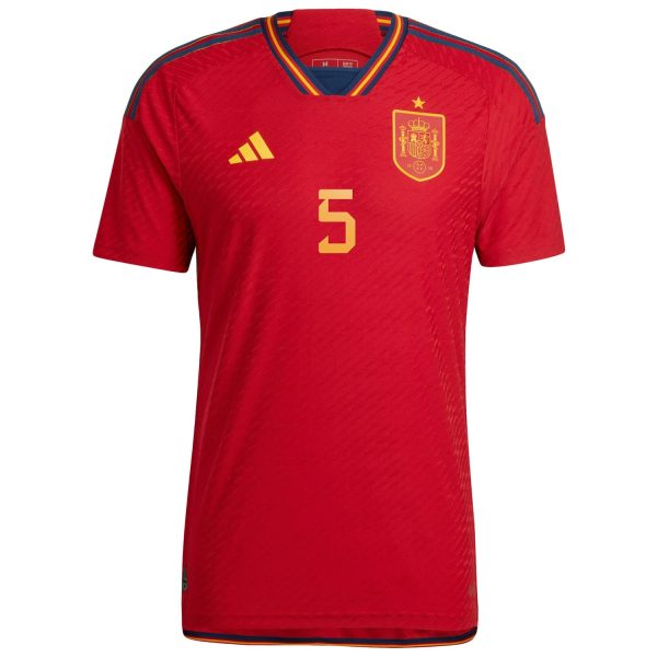 Sergio Busquets Spain National Team 2022/23 Home Authentic Player Jersey - Red