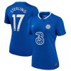 Raheem Sterling Chelsea Women's 2022/23 Home Breathe Player Jersey - Blue