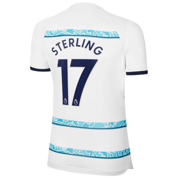 Raheem Sterling Chelsea Women's 2022/23 Away Breathe Player Jersey - White