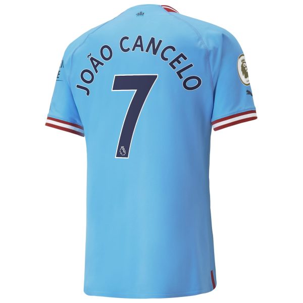 João Cancelo Manchester City 2022/23 Home Authentic Player Jersey - Light Blue