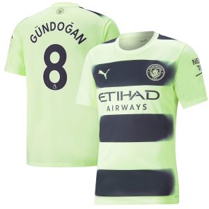 Ilkay Gündogan Manchester City 2022/23 Third Player Jersey - Black