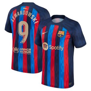 Robert Lewandowski Barcelona 2022/23 Home Player Jersey - Blue