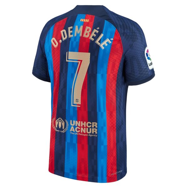 Ousmane Dembele Barcelona 2022/23 Home Authentic Player Jersey - Blue