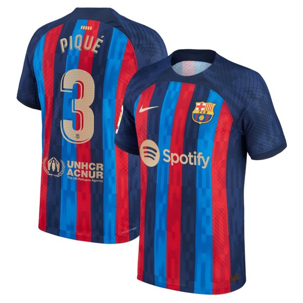 Gerard Pique Barcelona 2022/23 Home Authentic Player Jersey - Blue