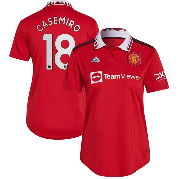 Carlos Casemiro Manchester United Women's 2022/23 Home Player Jersey - Red