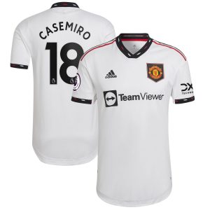 Carlos Casemiro Manchester United 2022/23 Away Authentic Player Jersey - White