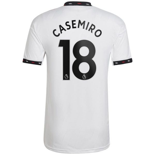 Carlos Casemiro Manchester United 2022/23 Away Player Jersey - White