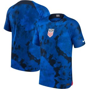 USMNT 2022/23 Away Match Authentic Blank Jersey - Blue
