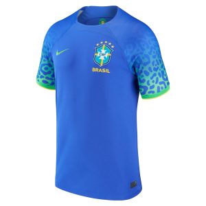 Brazil National Team 2022/23 Away Breathe Blank Jersey - Blue