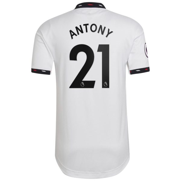 Antony Manchester United 2022/23 Away Authentic Player Jersey - White