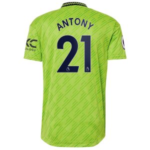 Antony Manchester United 2022/23 Third Authentic Player Jersey - Neon Green