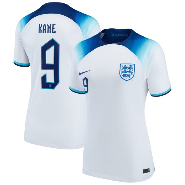 Harry Kane England National Team Women's 2022/23 Home Breathe Player Jersey - White