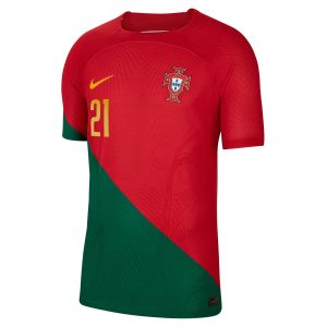 Diogo Jota Portugal National Team 2022/23 Home Match Authentic Player Jersey - Red