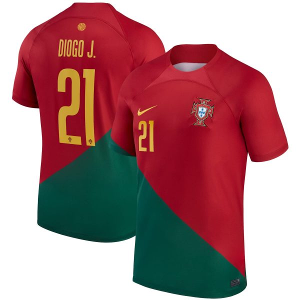 Diogo Jota Portugal National Team 2022/23 Home Breathe Player Jersey - Red