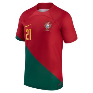 Diogo Jota Portugal National Team 2022/23 Home Breathe Player Jersey - Red