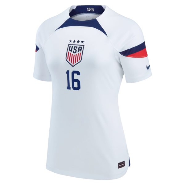 Rose Lavelle USWNT Women's 2022/23 Home Breathe Player Jersey - White
