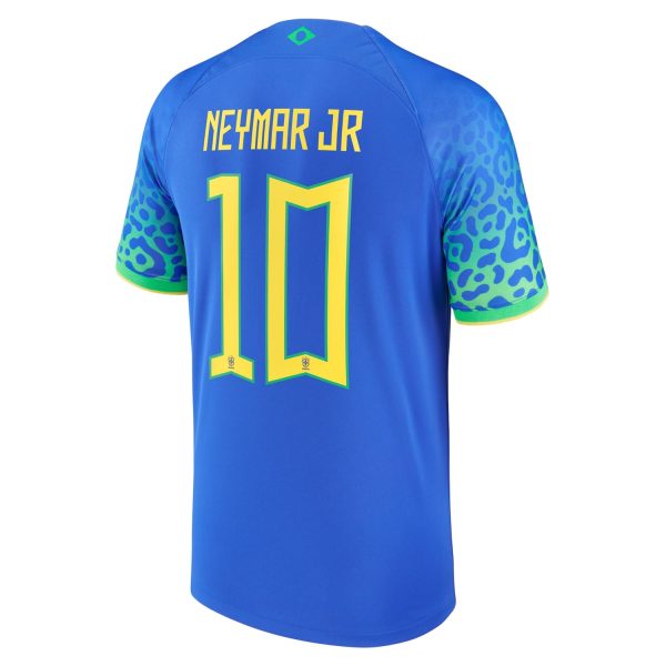 Neymar Jr. Brazil National Team 2022/23 Away Breathe Player Jersey - Blue