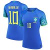 Neymar Jr. Brazil National Team Women's 2022/23 Away Breathe Player Jersey - Blue