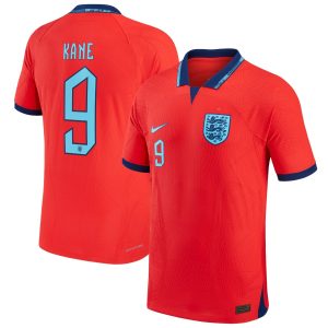 Harry Kane England National Team 2022/23 Away Match Authentic Player Jersey - Red