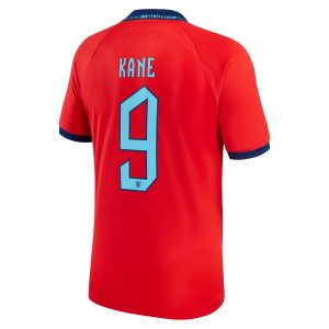 Harry Kane England National Team 2022/23 Away Breathe Player Jersey - Red