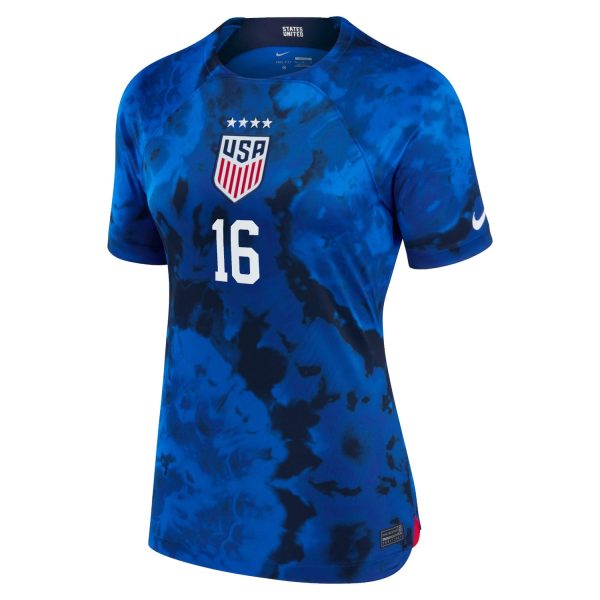 Rose Lavelle USWNT Women's 2022/23 Away Breathe Player Jersey - Blue