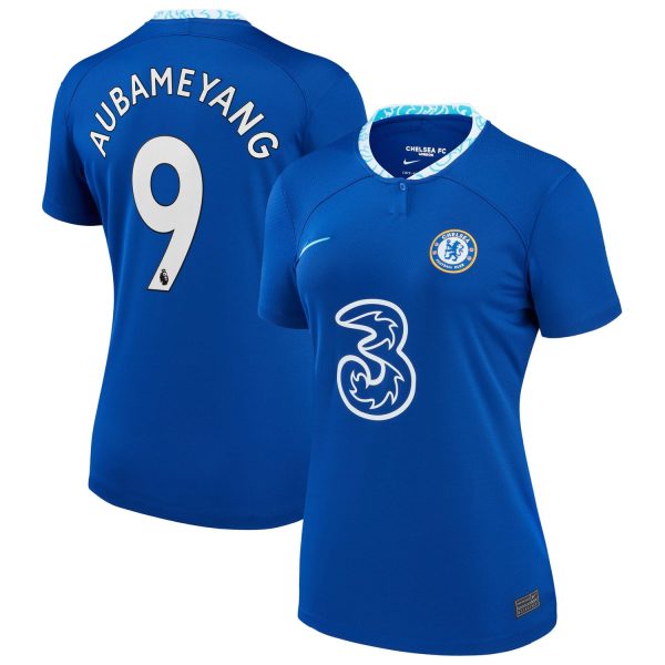 Pierre-Emerick Aubameyang Chelsea Women's 2022/23 Home Breathe Player Jersey - Blue