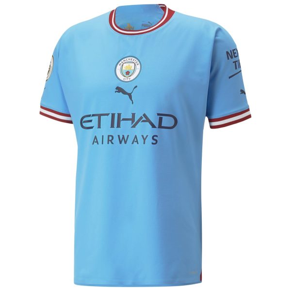 Bernardo Silva Manchester City 2022/23 Home Match Authentic Player Jersey - Light Blue
