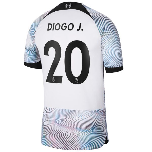 Diogo Jota Liverpool 2022/23 Home Breathe Player Jersey - White