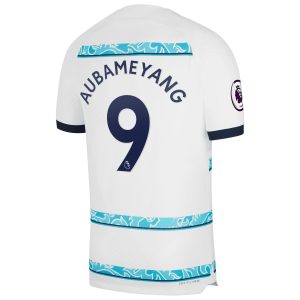 Pierre-Emerick Aubameyang Chelsea 2022/23 Away Match Authentic Player Jersey - White