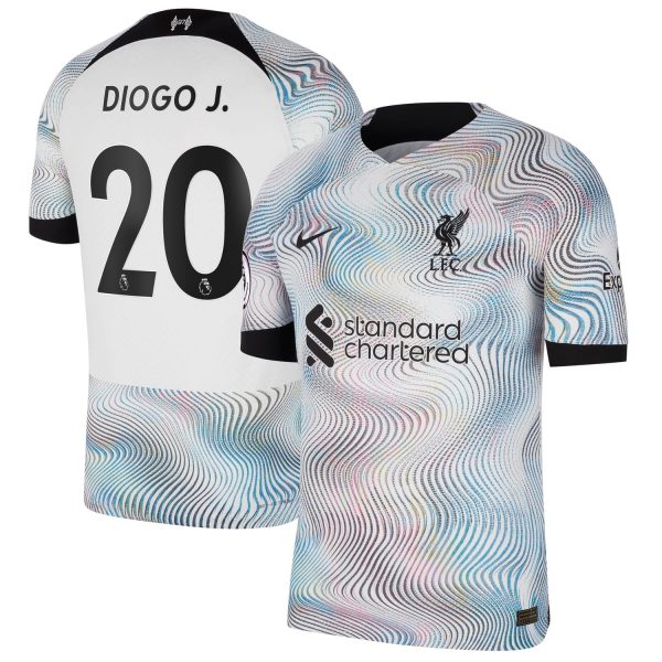 Diogo Jota Liverpool 2022/23 Away Match Authentic Player Jersey - White