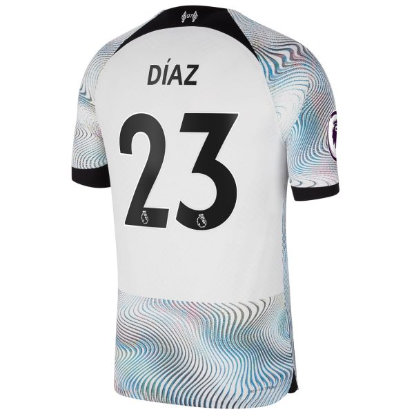 Luis Diaz Liverpool 2022/23 Away Match Authentic Player Jersey - White