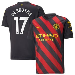 Kevin De Bruyne Manchester City 2022/23 Away Breathe Player Jersey - Black