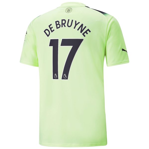 Kevin De Bruyne Manchester City 2022/23 Home Breathe Player Jersey - Black