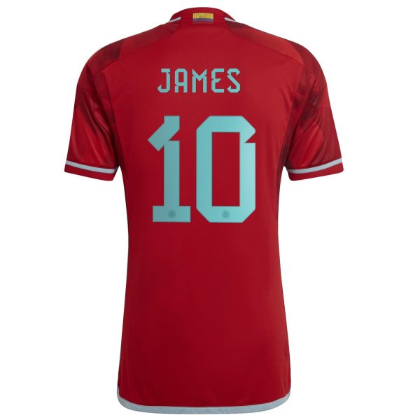 James Rodriguez Colombia National Team 2022/23 Away Player Jersey - Red